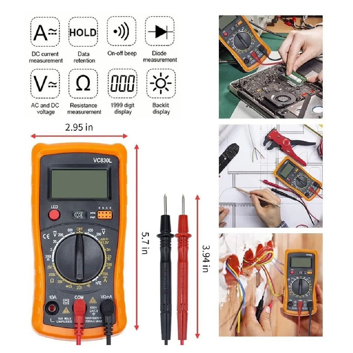 Kit De Soldador Portátil Con Multímetro Digital 142 Piezas