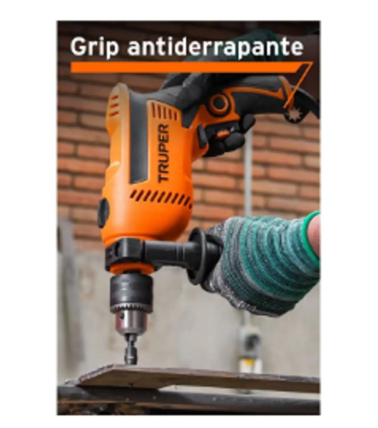 Taladro percutor eléctrico de 13mm