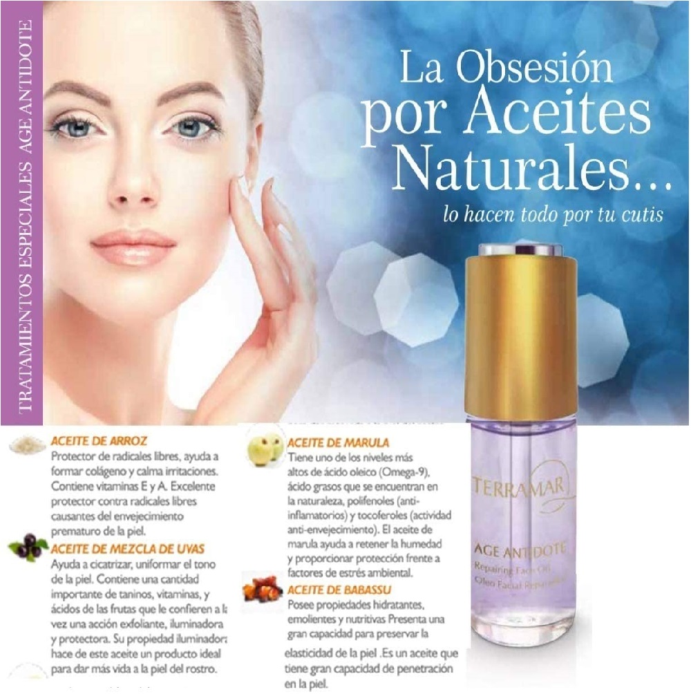 Aceite Facial Para Todo Tipo De Piel Age Antidote Terramar