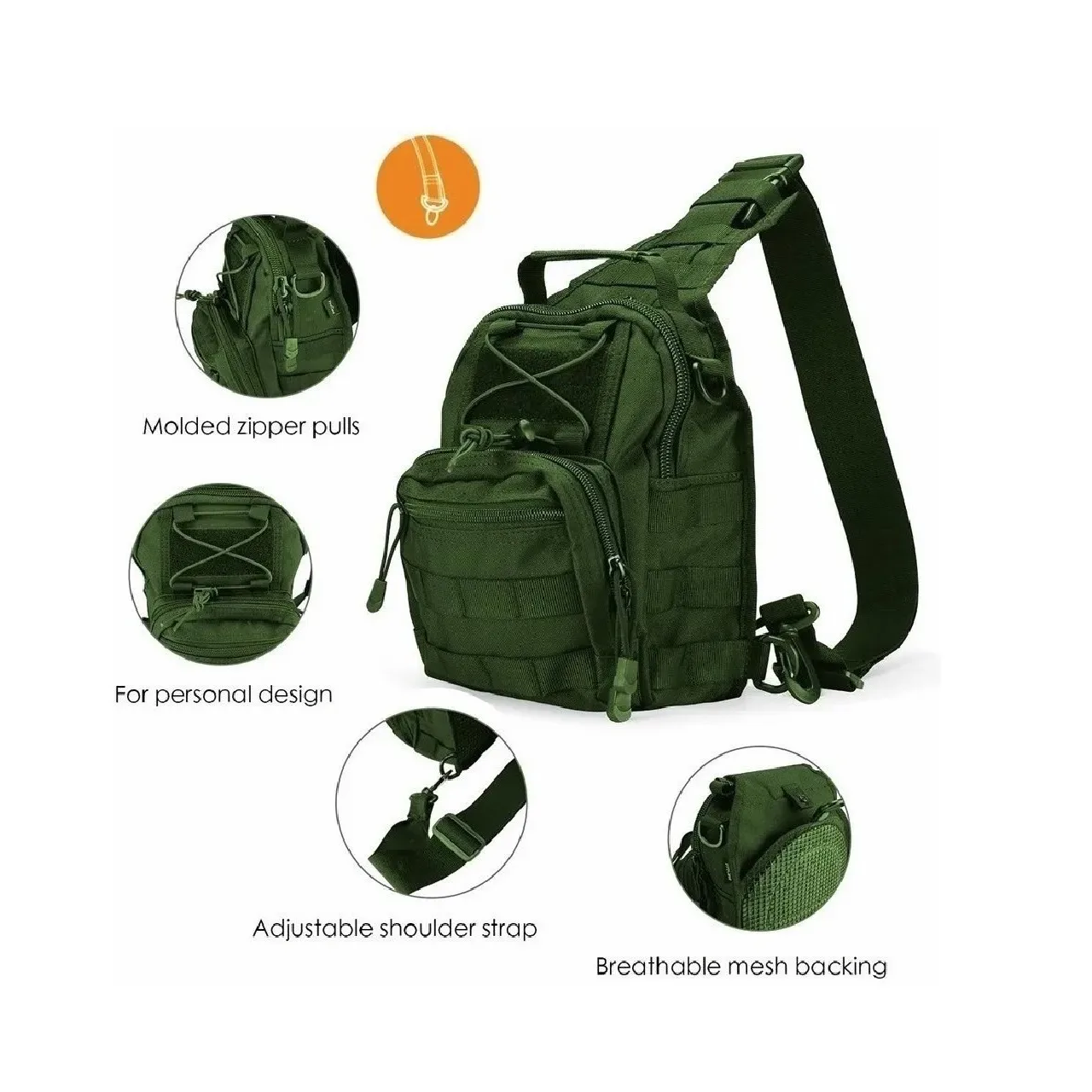Mochila Pechera Táctica Militar Multiuso Senderismo Exterior