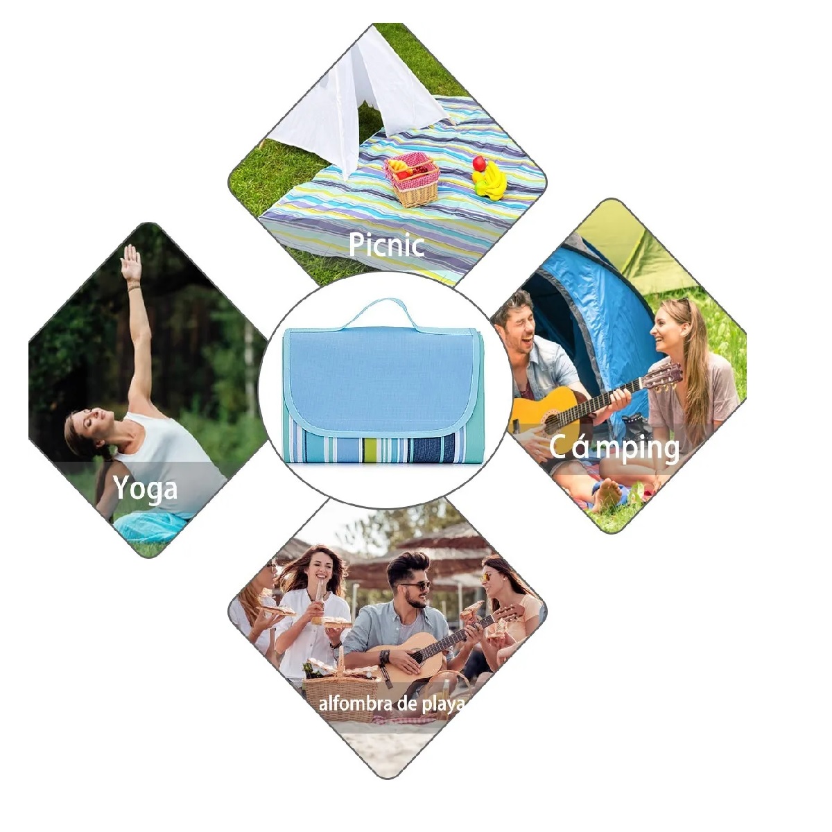 Tapete De Picnic Impermeable Para Acampar 