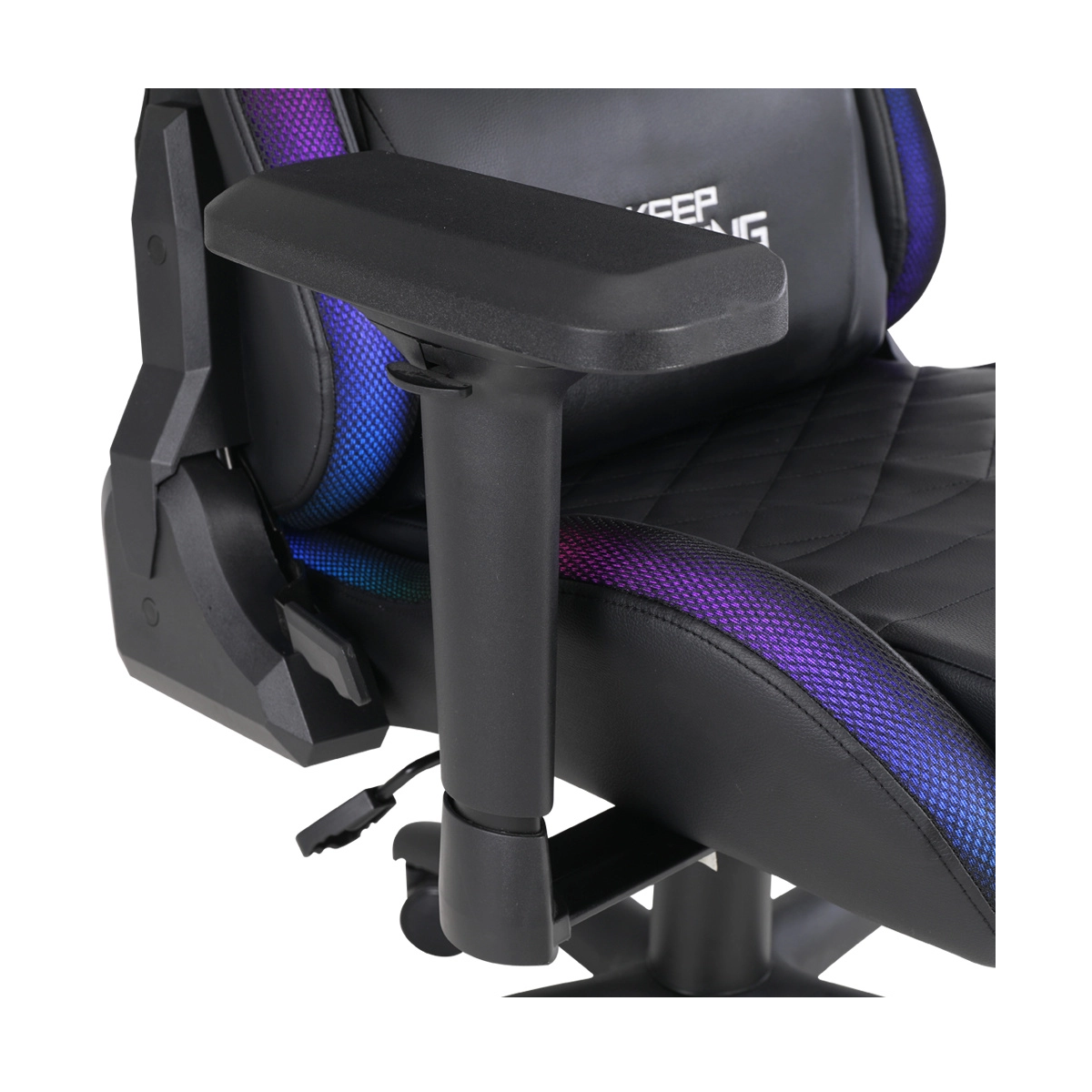 Silla Gamer Ocelot Gaming Rgb Base Ajustable De Metal Descansa Brazos Angulo De Inclinacion 155 Grados 