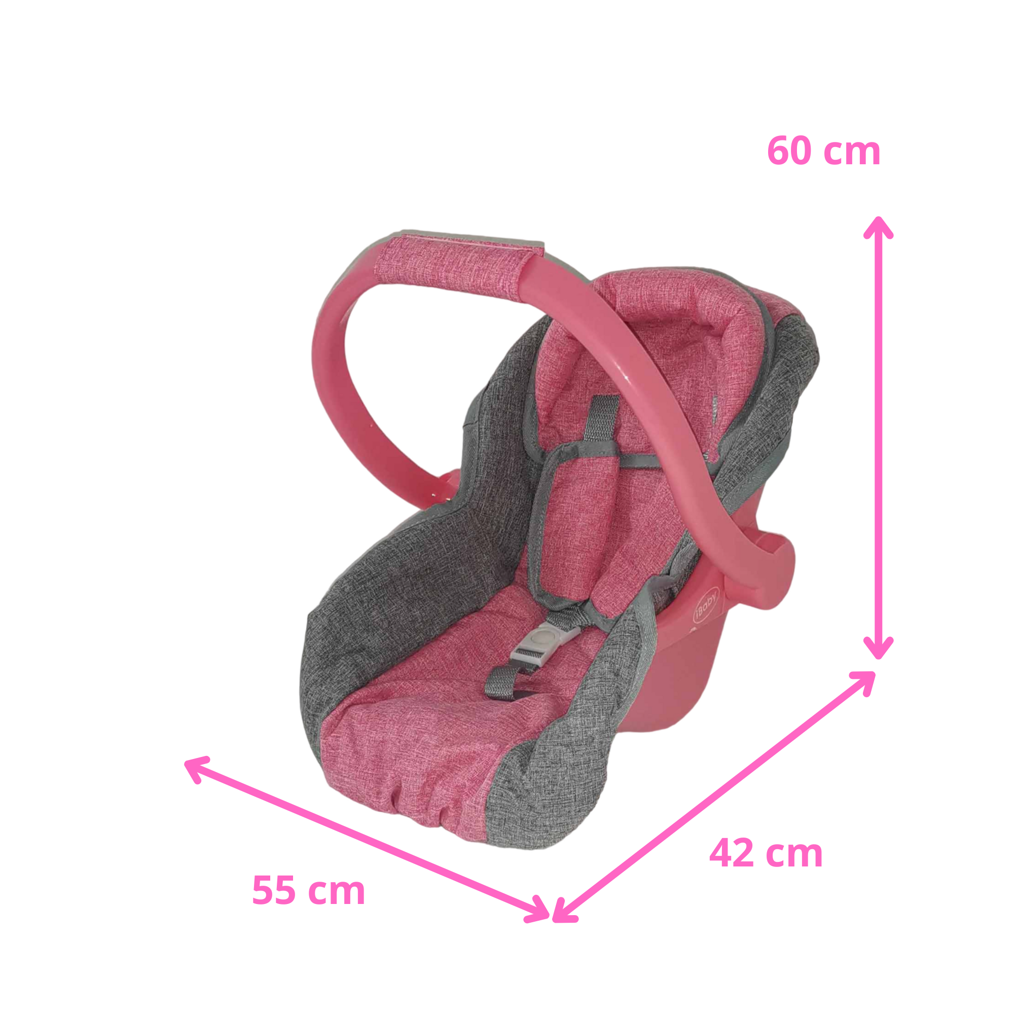 Mini Portabebe De Juguete Uovo Rosa 904030 Ibaby