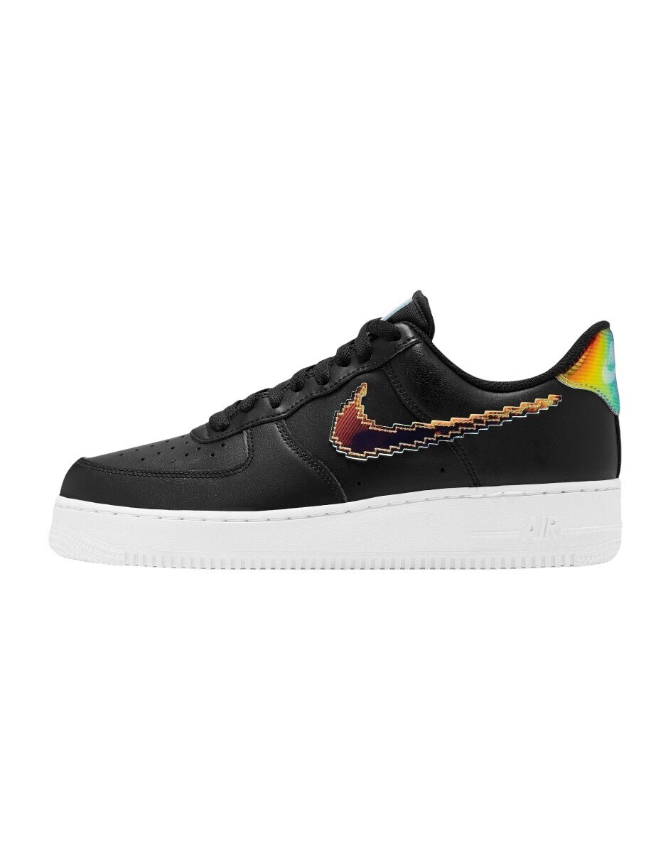 Tenis Nike Air Force 1'07 negro con paloma pixel originales CV1699-002