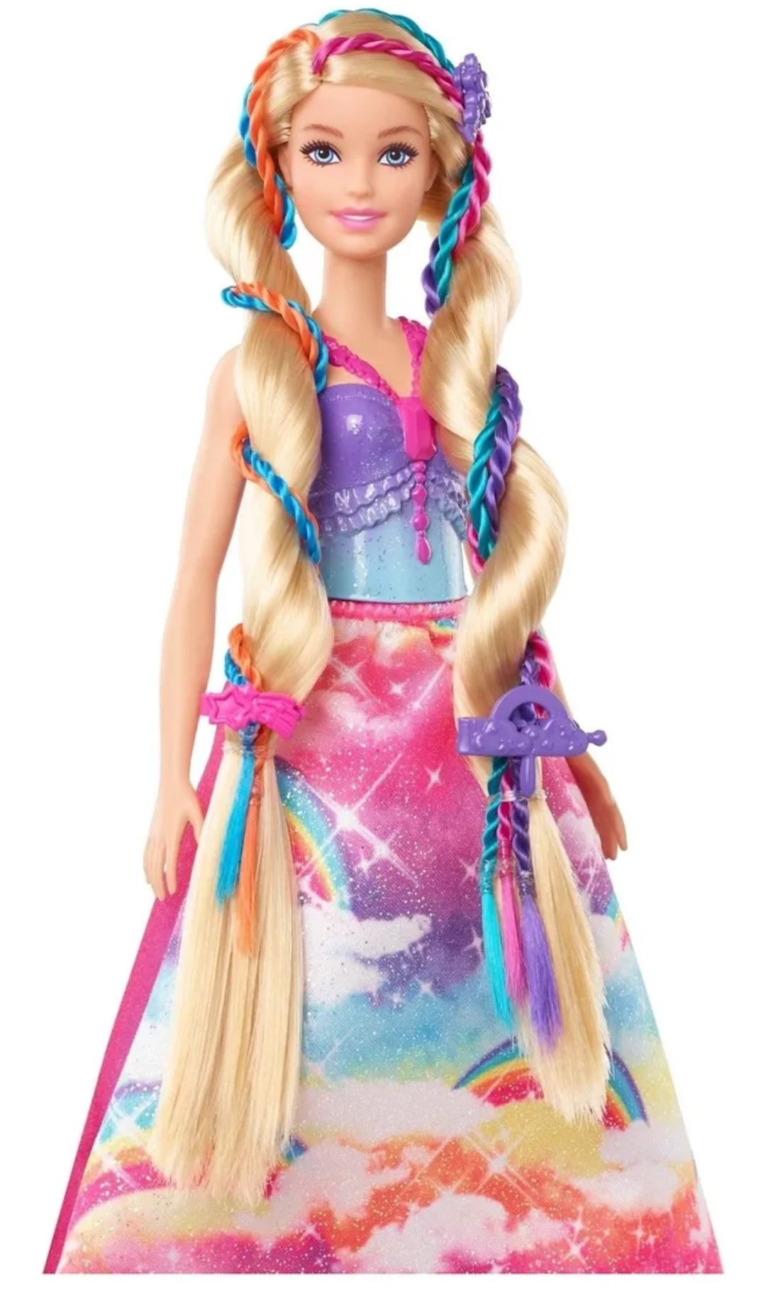MUÑECA BARBIE DREAMTOPIA PRINCESA TRENZAS MAGICAS