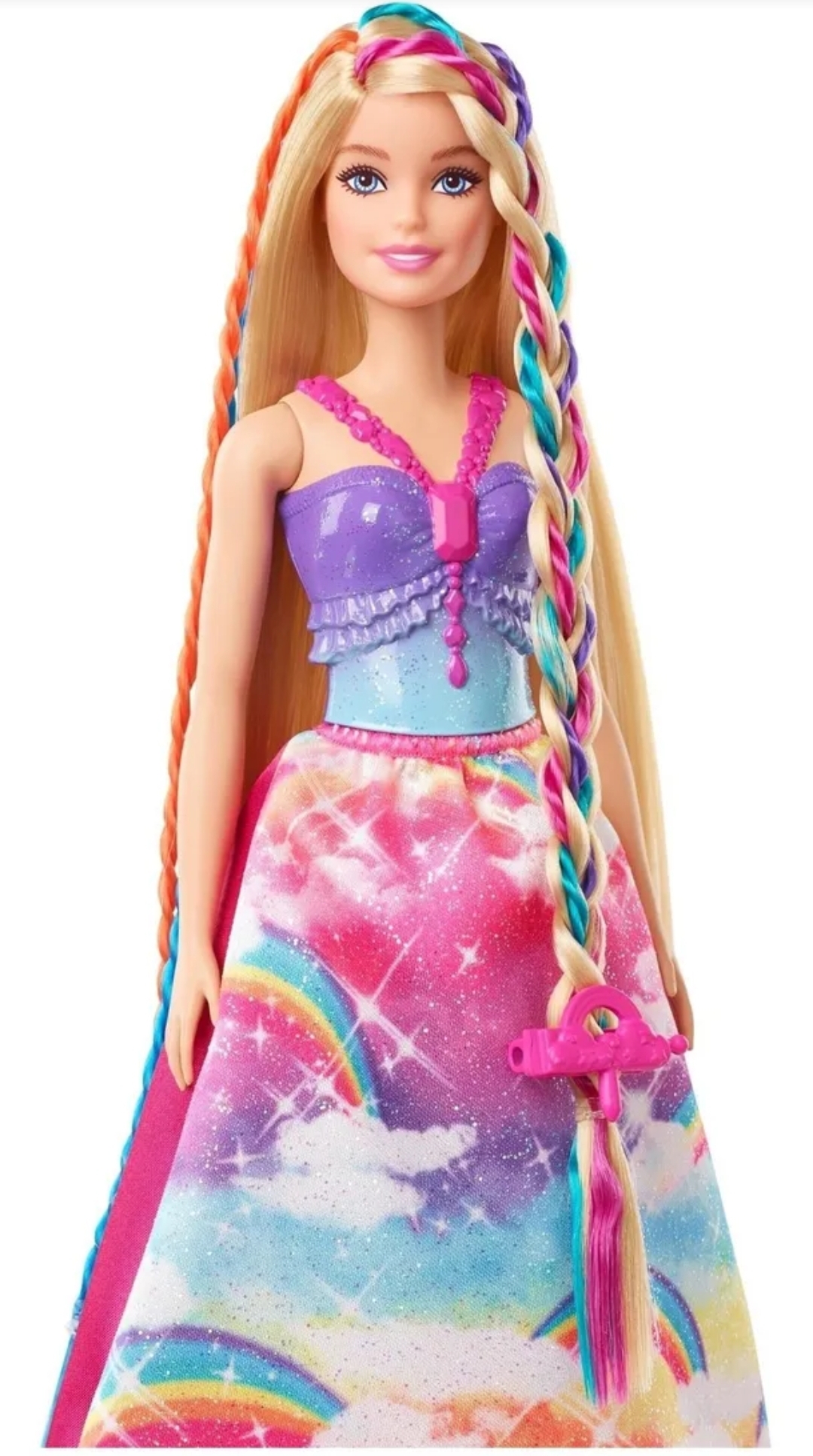 MUÑECA BARBIE DREAMTOPIA PRINCESA TRENZAS MAGICAS