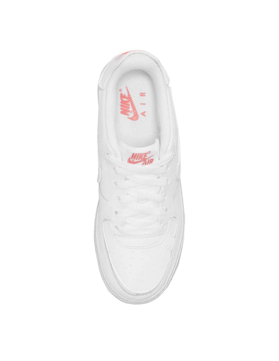 Tenis Air Force 1/1 blanco con morado palomas intercambiables originales DB1856-100