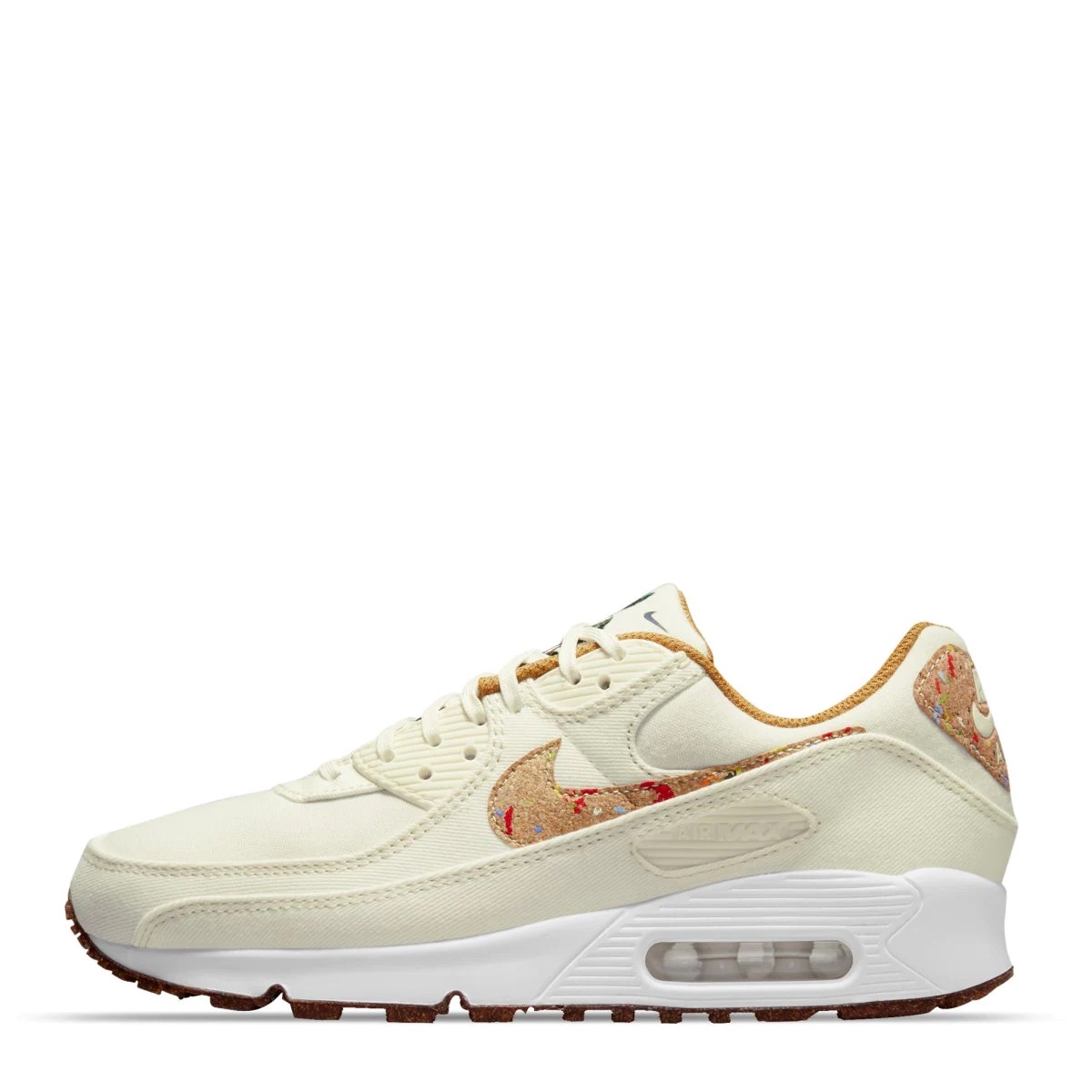 Tenis Nike Air Max 90 Recycled pack blanco con café originales DD0384-100