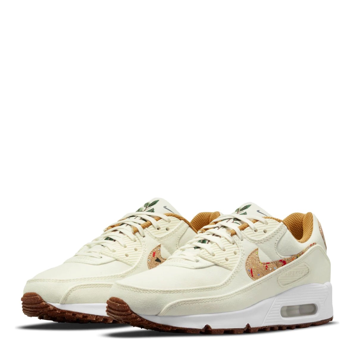 Tenis Nike Air Max 90 Recycled pack blanco con café originales DD0384-100