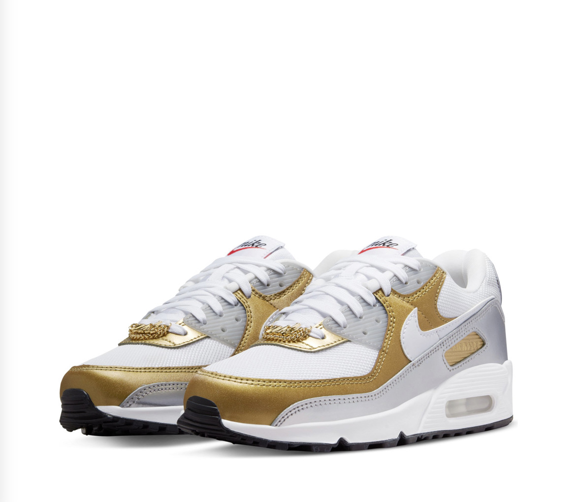 Gold air max 90 hotsell