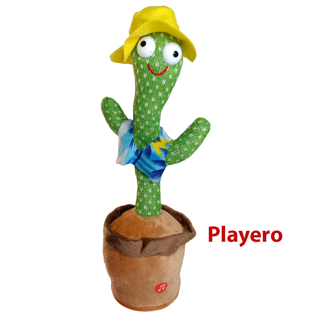 Juguete De Peluches De Cactus Bailando Cantando Bailador Imitador Playero
