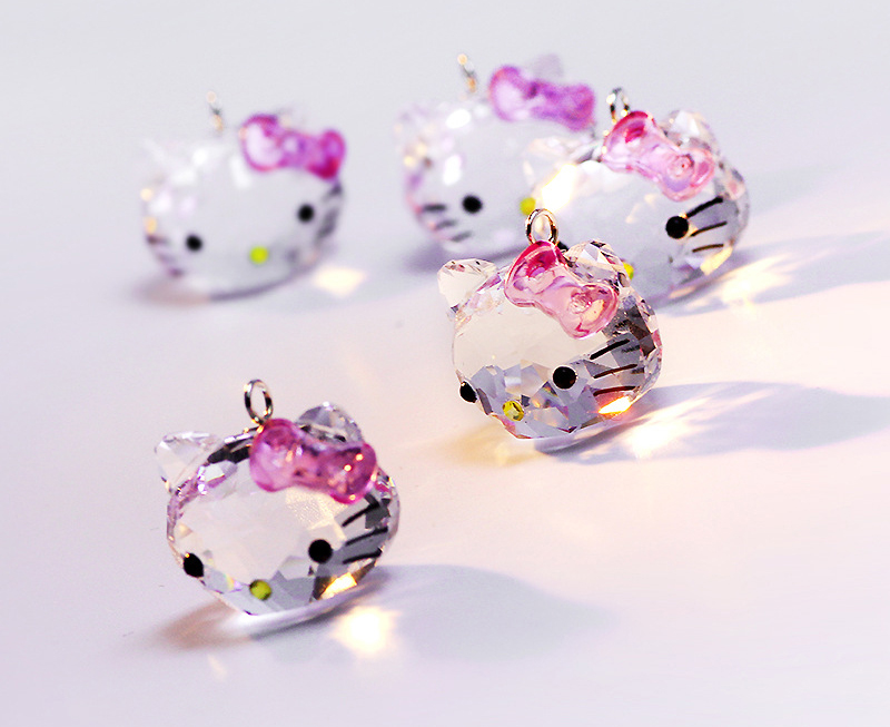 Collar Dije Hello Kitty De Cristal Austriaco