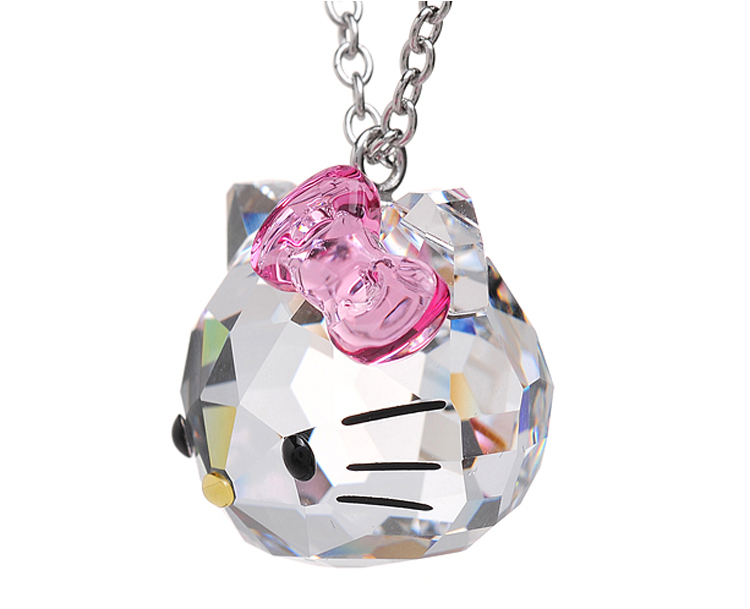 Collar Dije Hello Kitty De Cristal Austriaco