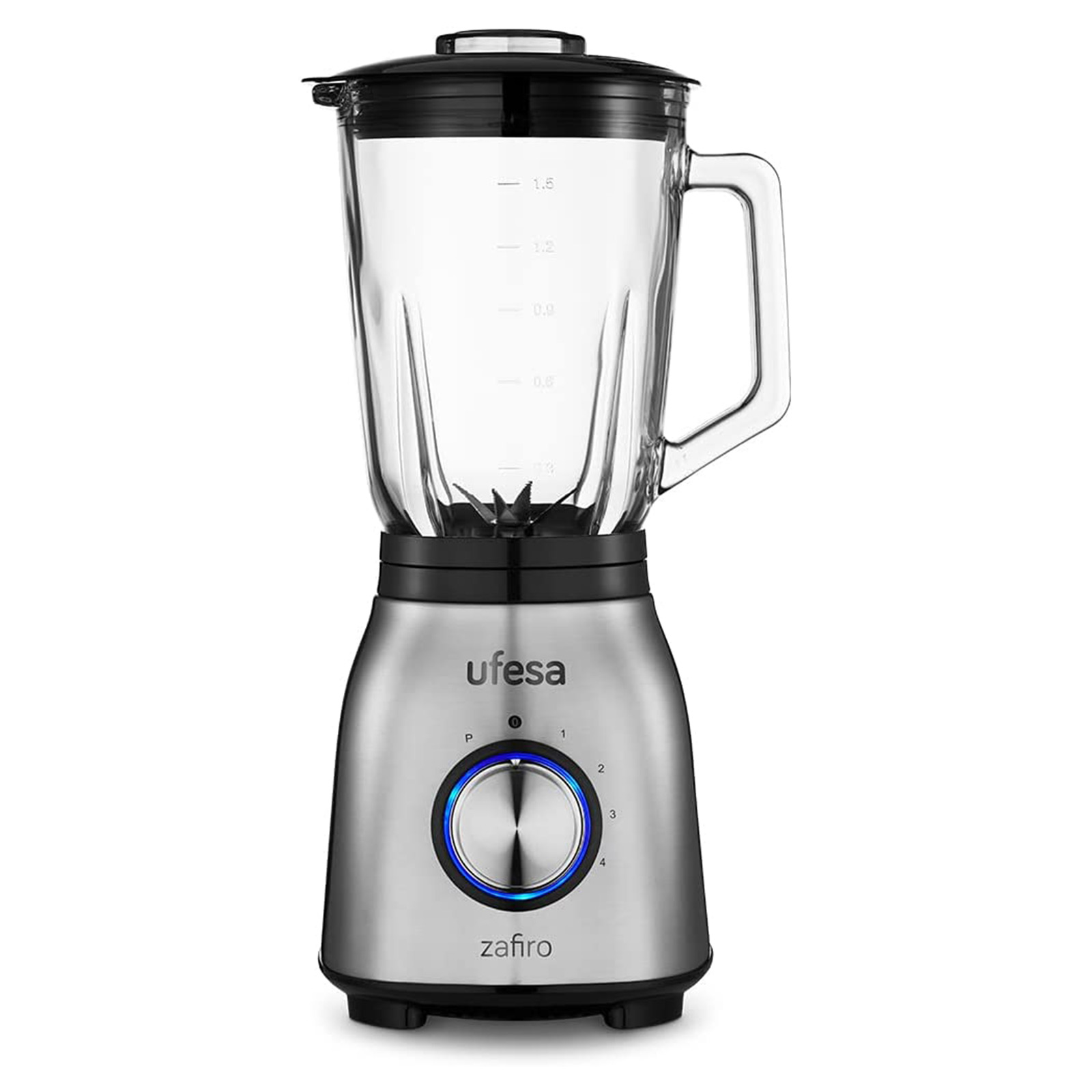 Licuadora Ufesa Zafiro 4 Velocidades. 600w Jarra De Cristal.