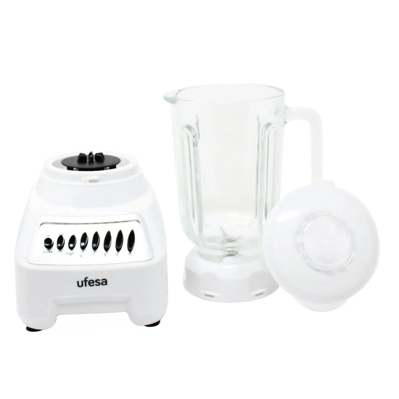 Licuadora Ufesa 10 Velocidades Blanco Vaso De Plastico 600w
