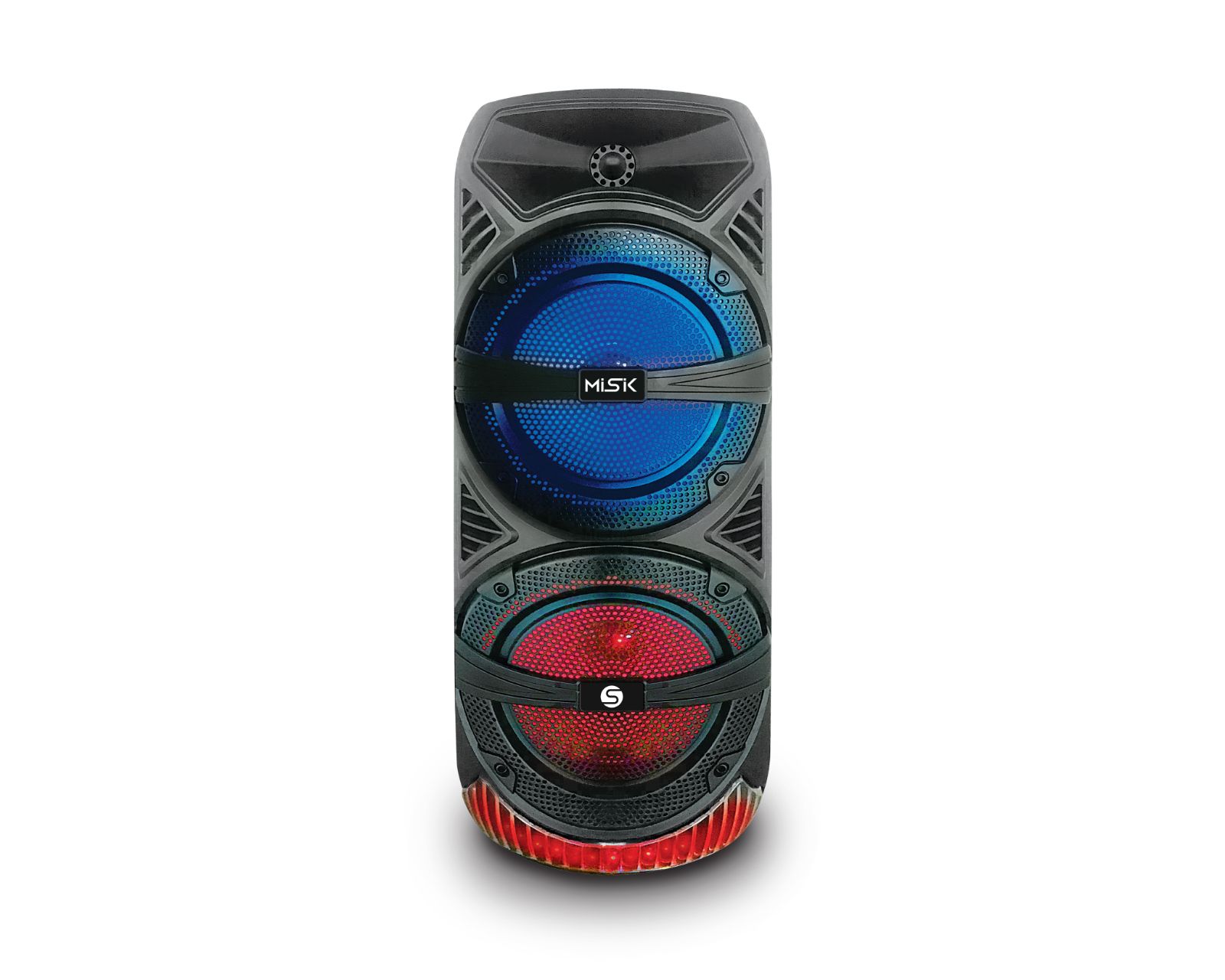 Bafle Portátil MISIK MB2280 2x8/TWS/Luces LED/8000W P.M.P.O