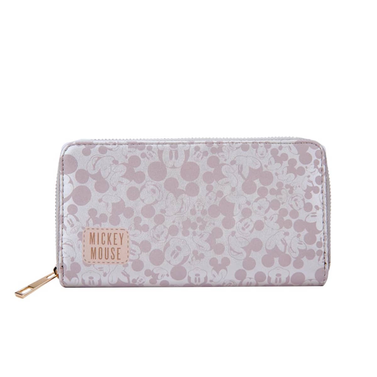 Cartera/monedero de Disney (Mickey Mouse) blanco con rosa para mujer, mod. 1057589