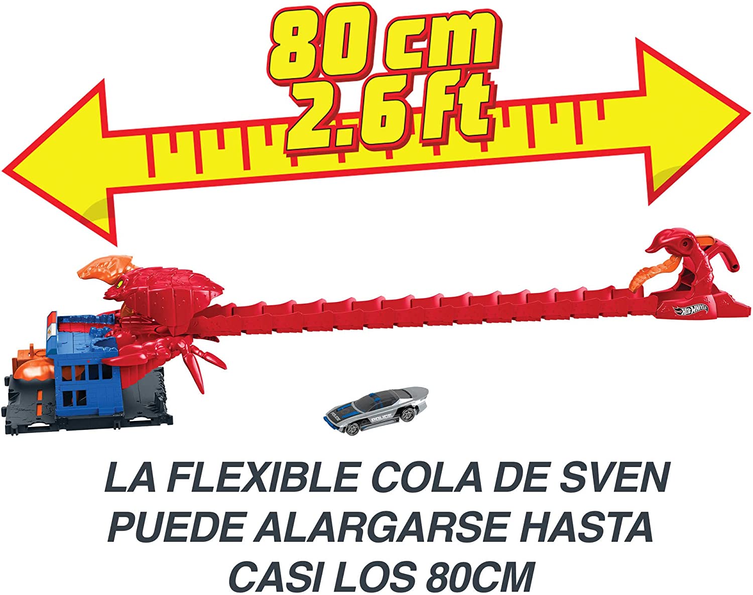 Hot Wheels City, Némesis Escorpión, Pista de Juguete para niños de 4 años en adelante