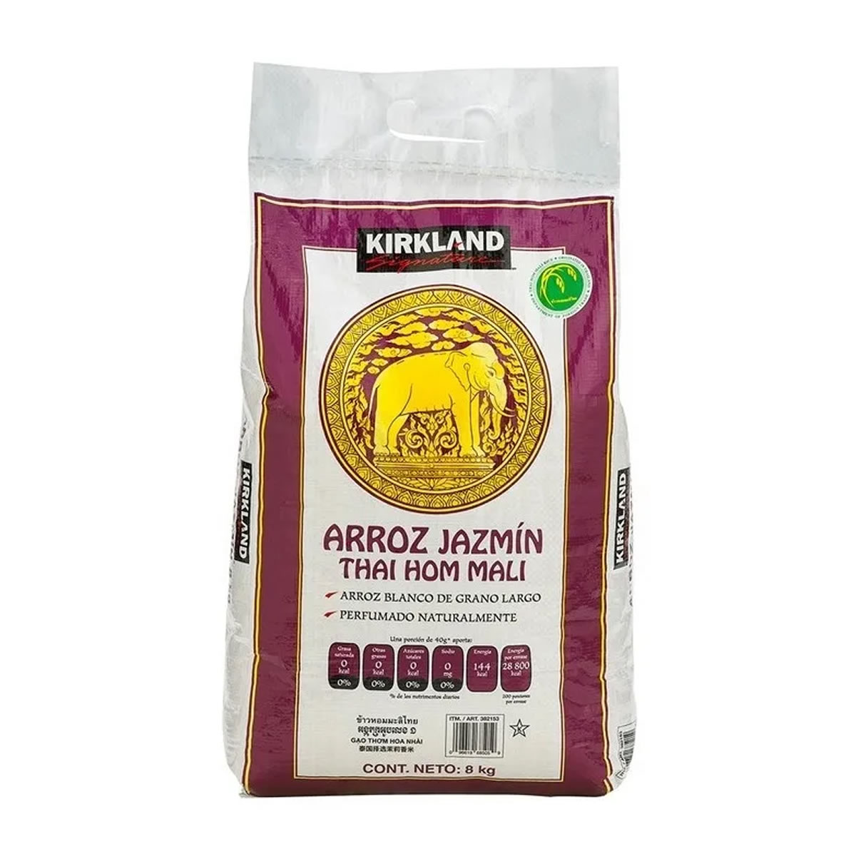 Arroz Jazmín De 8 Kilos Kirkland Signature 382153 CST