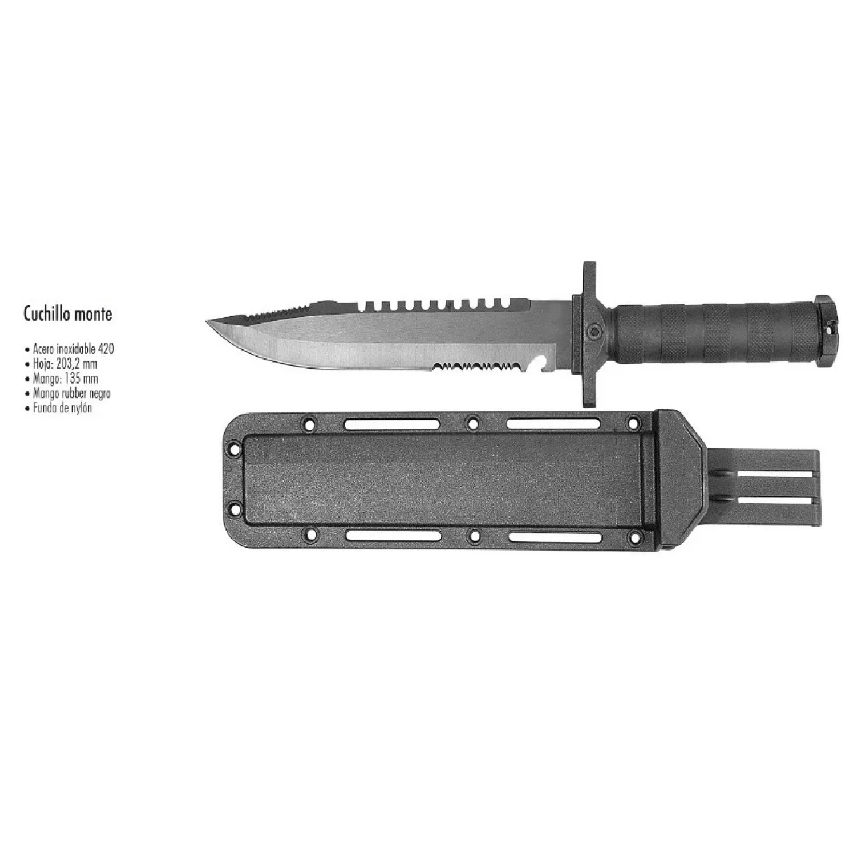 Cuchillo Militar Tactico de supervivencia