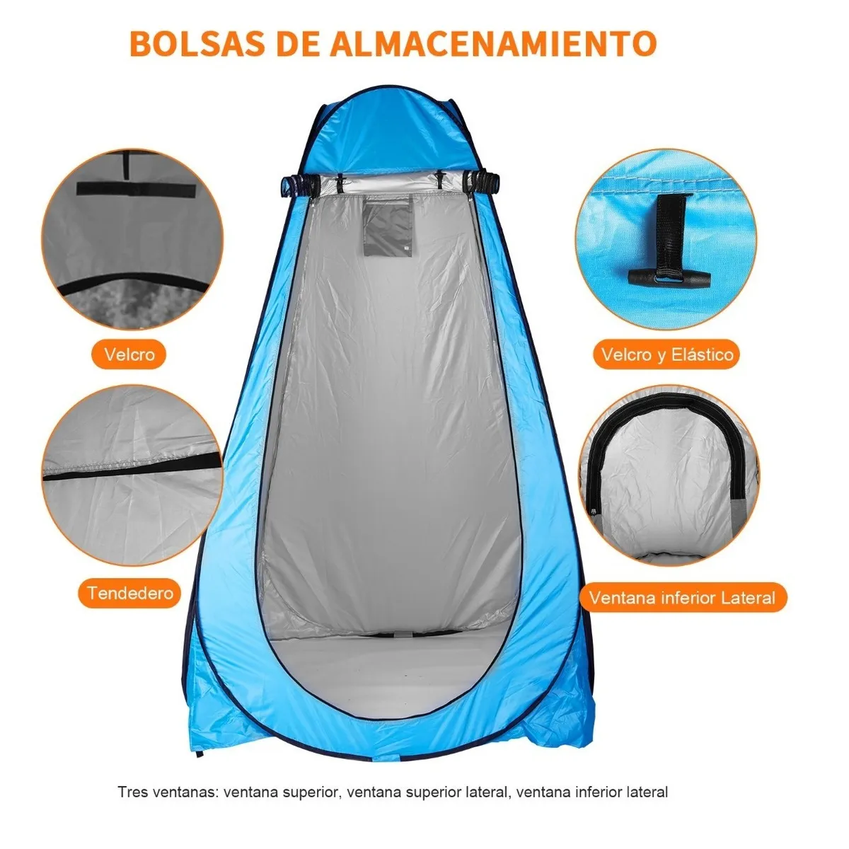 Vestidor Cambiador Portátil azul