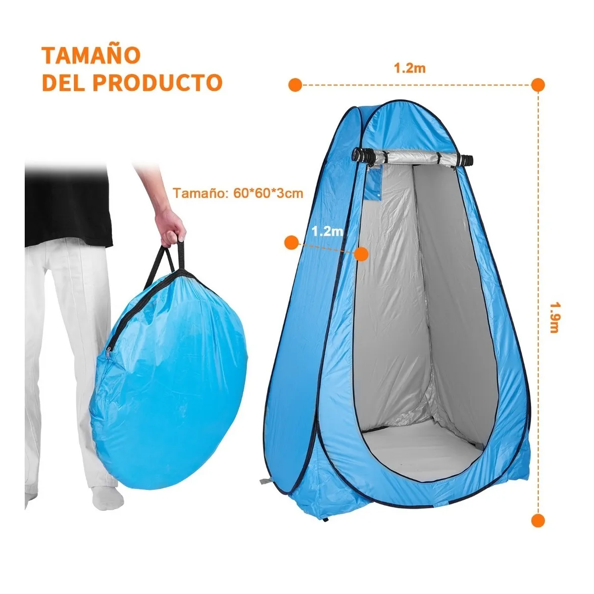 Vestidor Cambiador Portátil azul