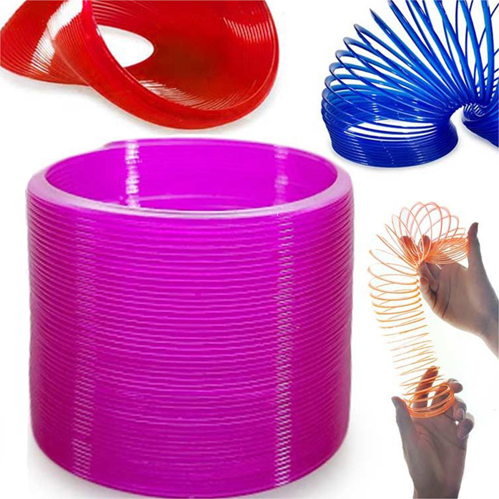 6 Juguete gusano de resorte slinky 5 cm