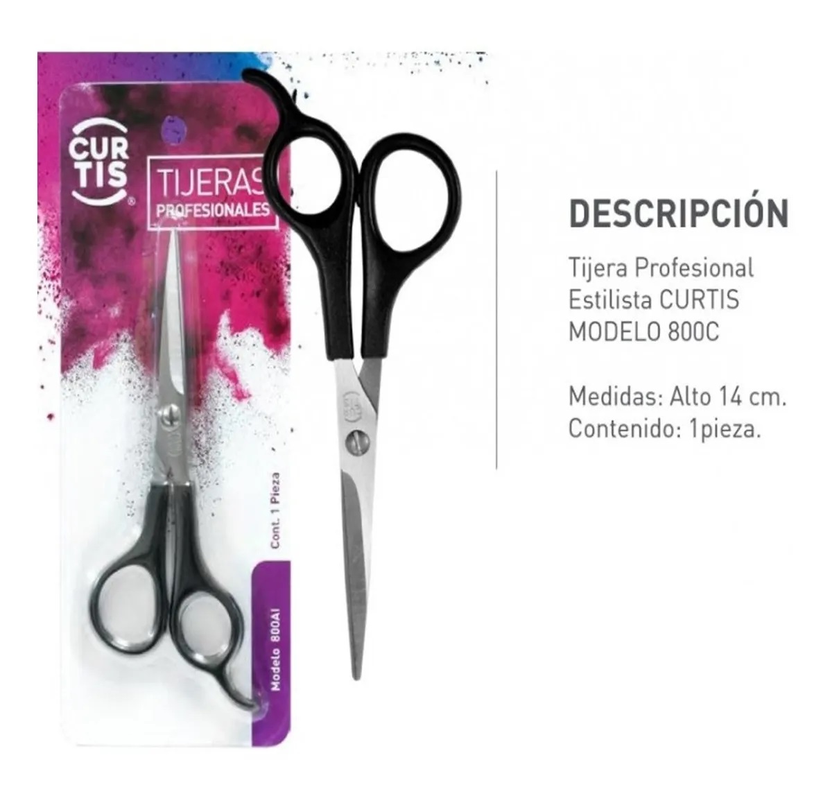 Tijera Para Cortar Cabello Recta Corte Profesional Estilista