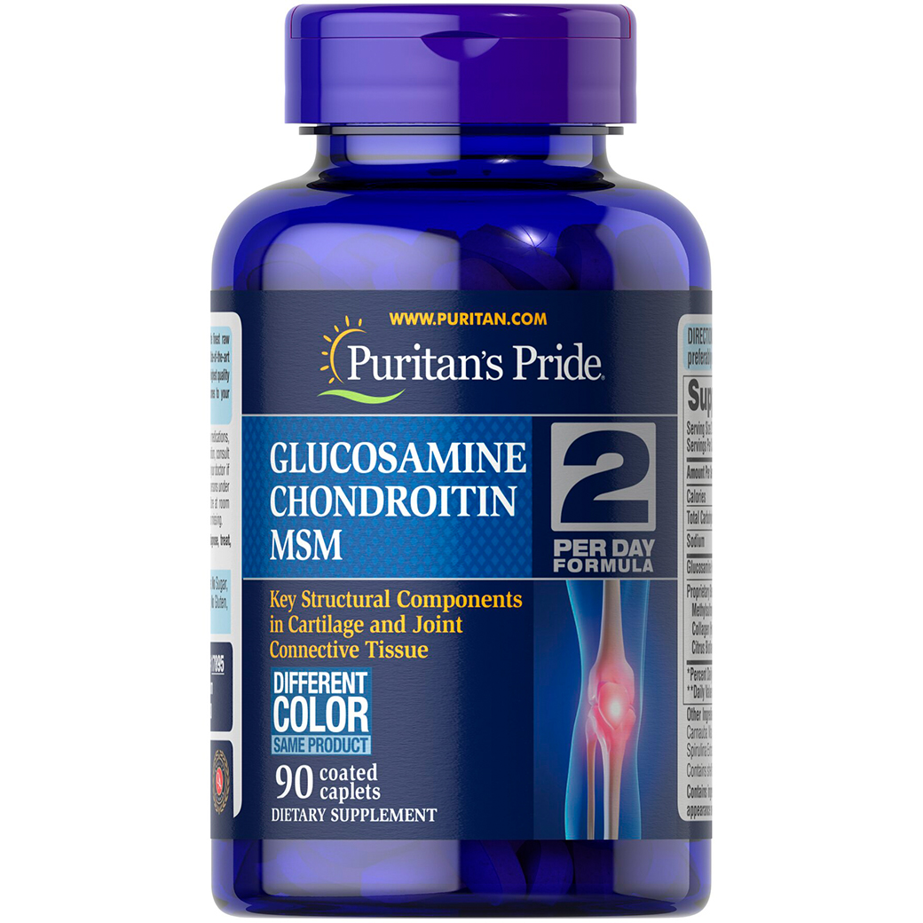 Glucosamina de alta concentración, condroitina y MSM 90 tabletas