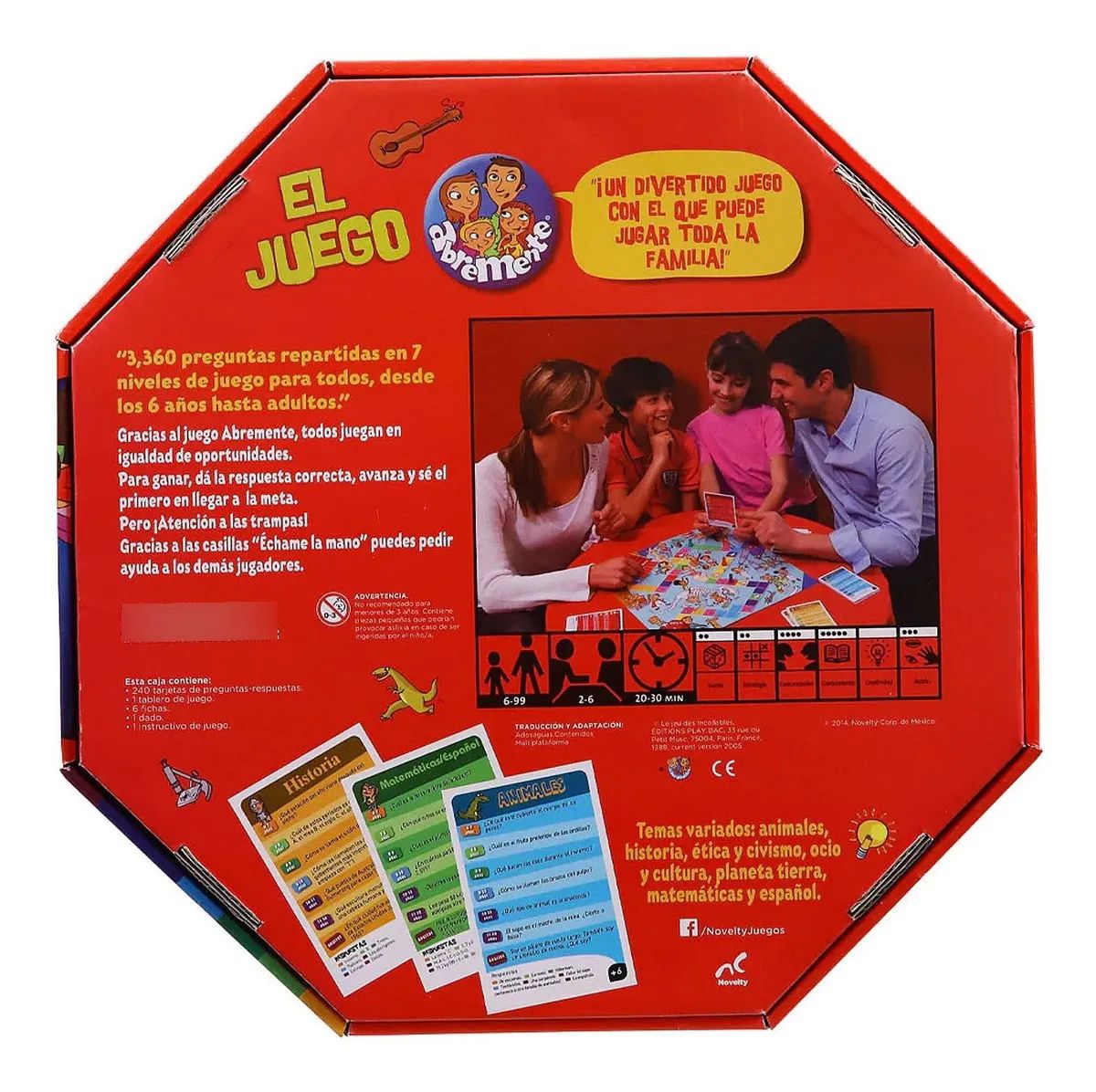 Abremente Juego Mesa Fiesta Aprndizje Niños Adultos Familiar