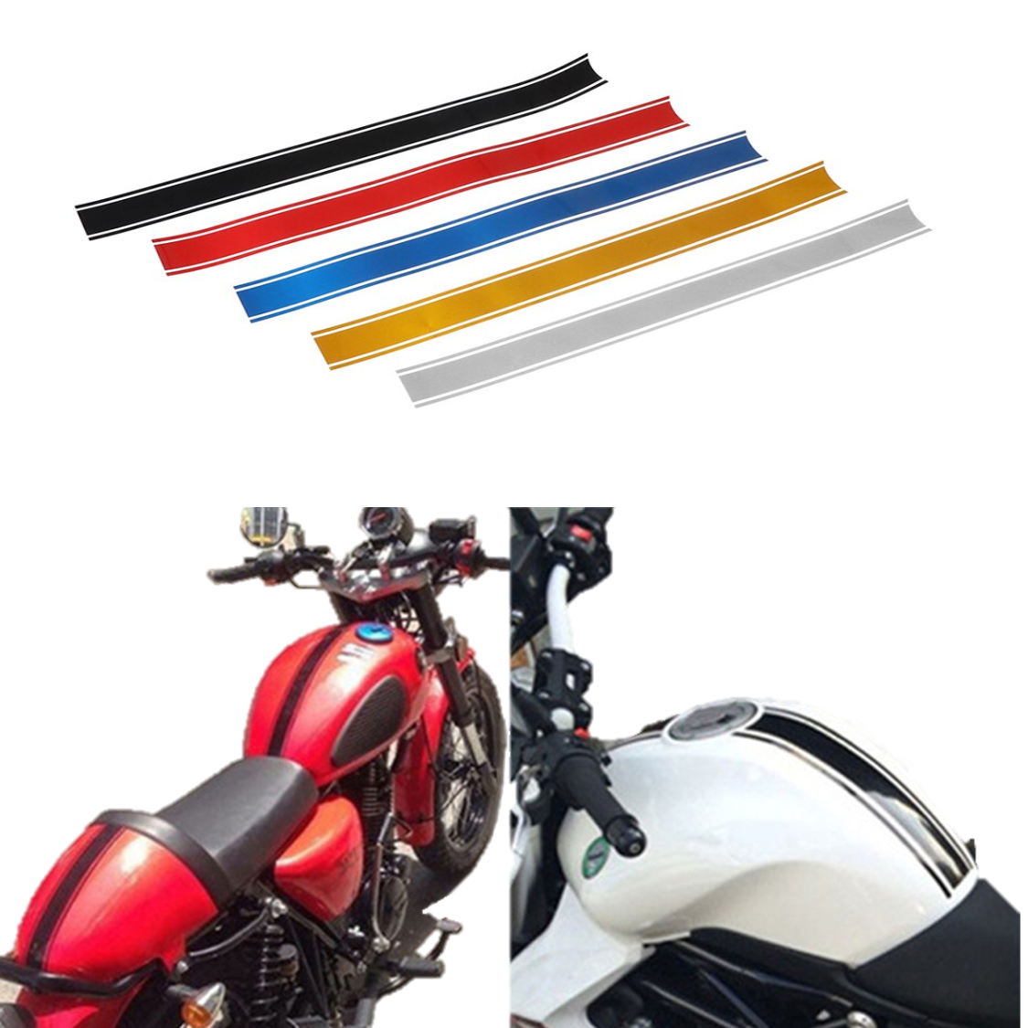 Sticker Universal para Motocicleta Decoración Moto Calcomanías Universal Reflejante