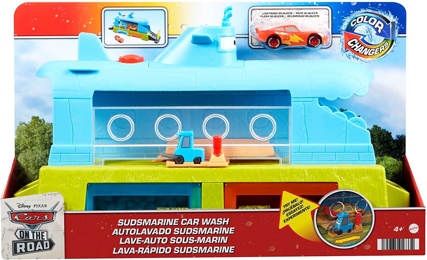 Disney Pixar Cars Autolavado de la Ballena Set de Juego para niños a Partir de 4 años