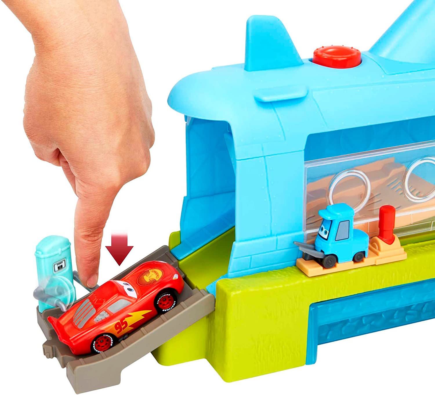 Disney Pixar Cars Autolavado de la Ballena Set de Juego para niños a Partir de 4 años