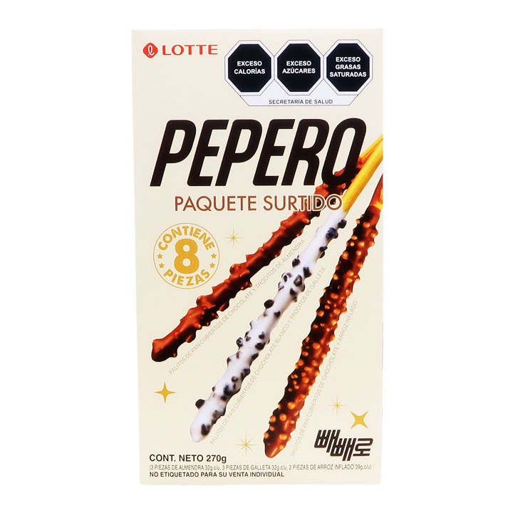 Pepero Surtido 8 Piezas