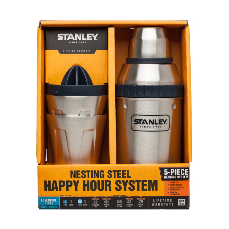 Sistema Shaker Happy Hour Cóctel Apilable Camping Stanley