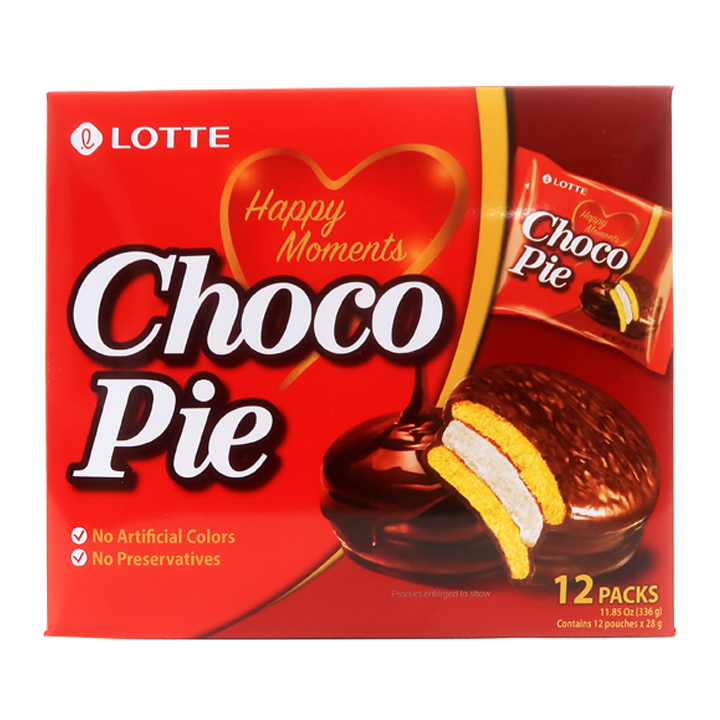 Lotte Choco Pie Chocolate 12 pzas
