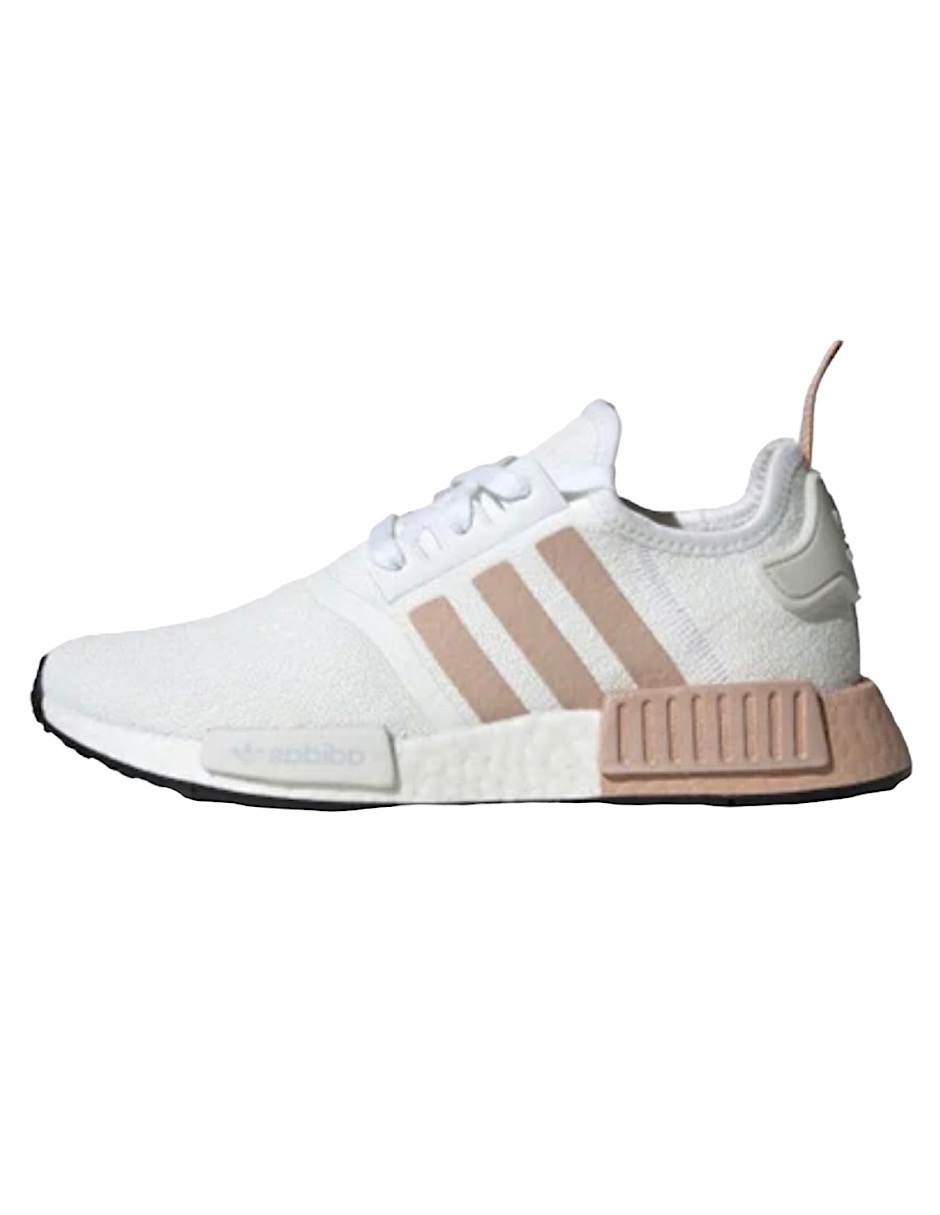 Tenis Adidas NMD_R1 blanco con beige originales FV2475