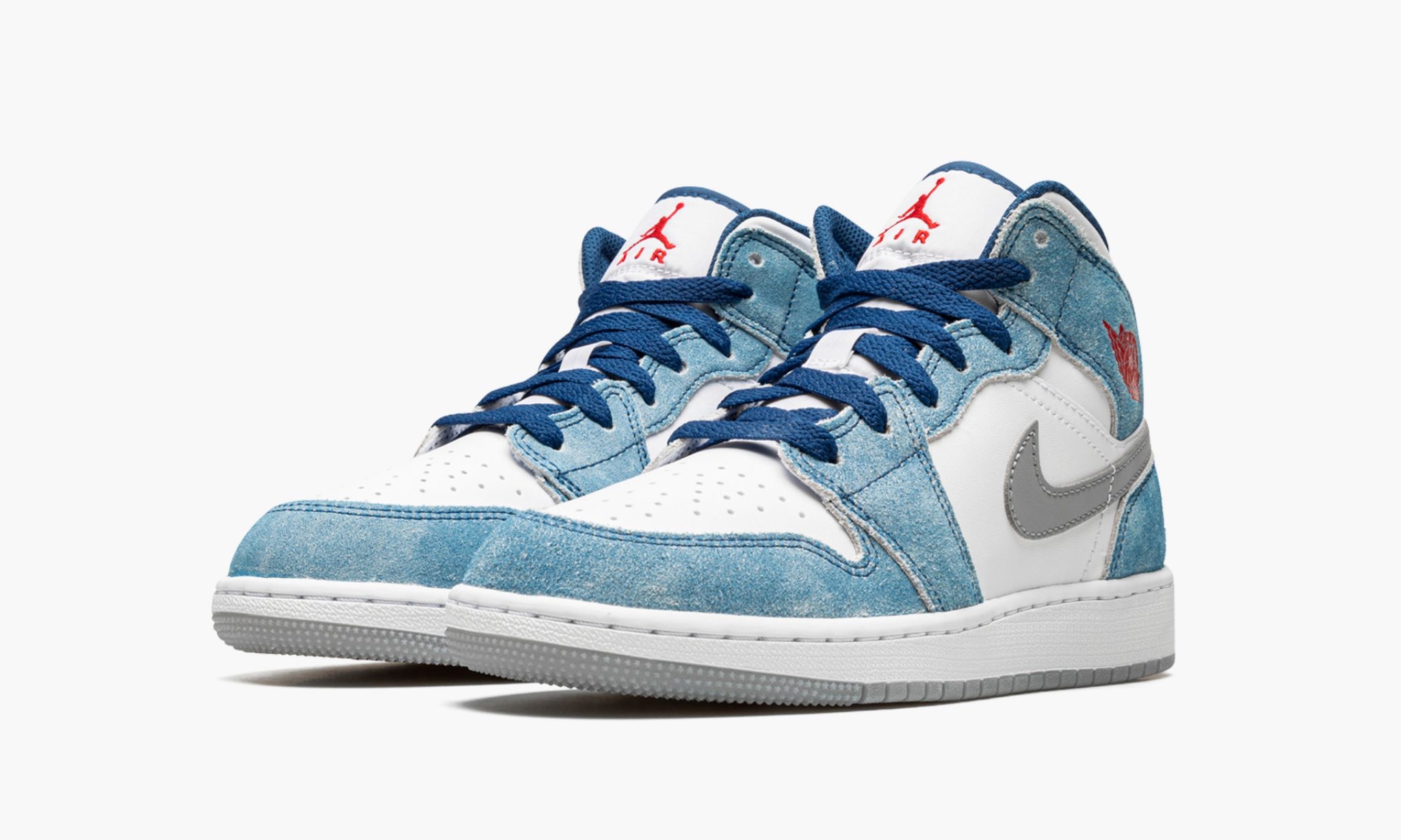Tenis Air Jordan 1 Mid French Blue GS originales DR6235-401