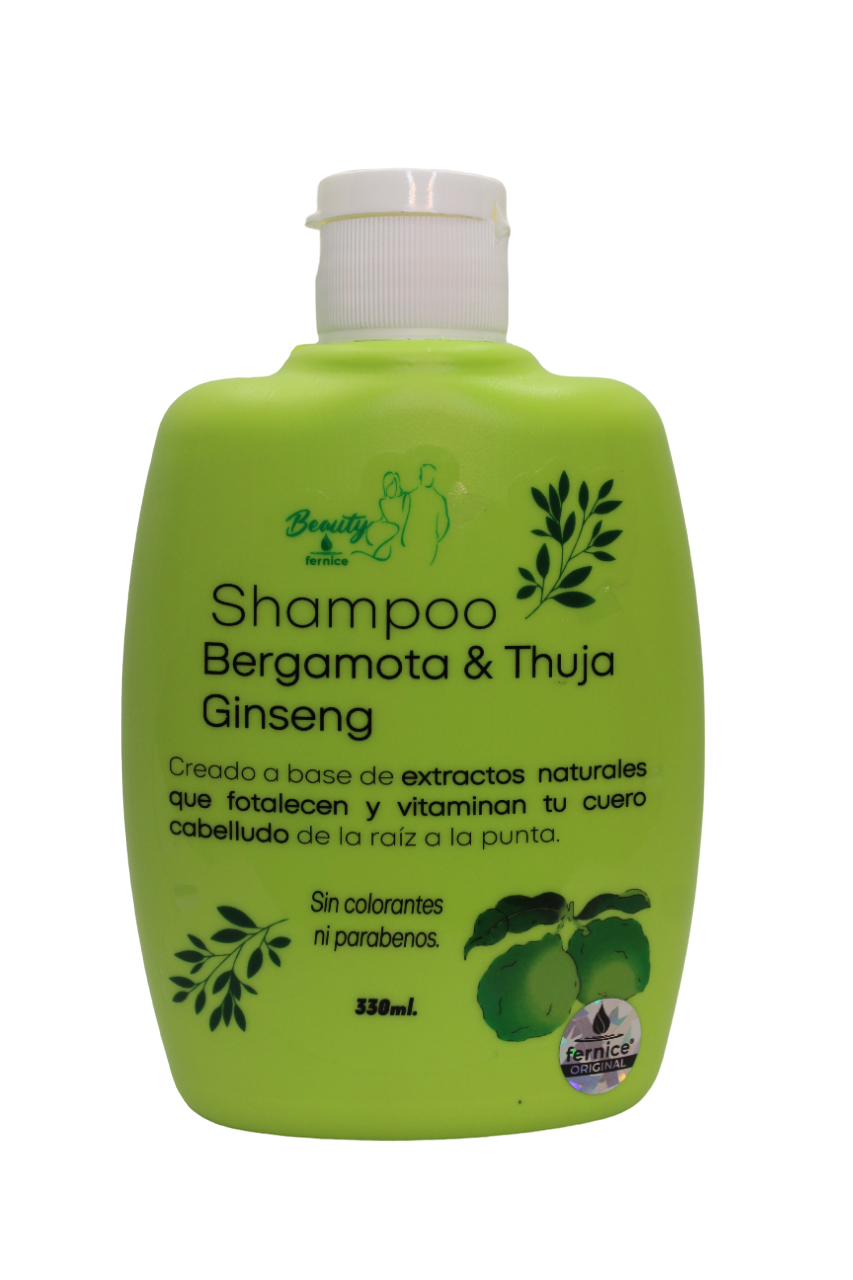 Shampoo Bergamota, Thuja & Ginseng. 330 ml
