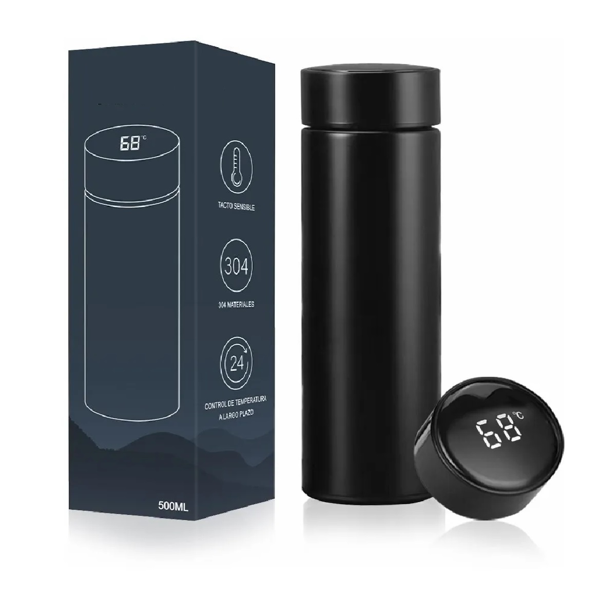 Termo Digital Inteligente Negro