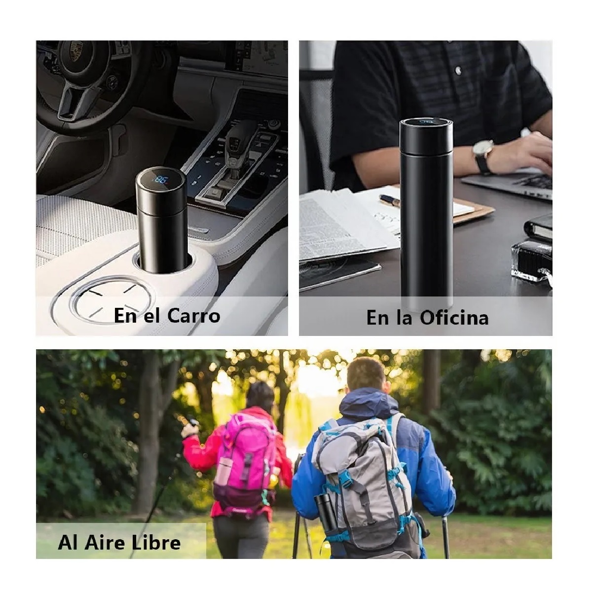 Termo Digital Inteligente Negro