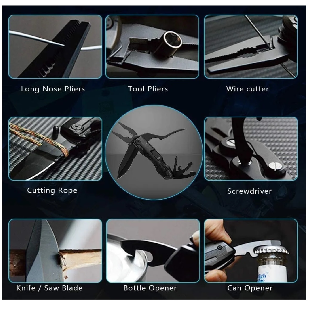 Multiherramienta Plegable para camping Tactica.