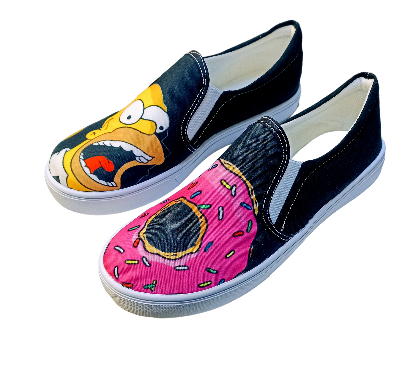 Tenis lona Homero Dona casuales unisex