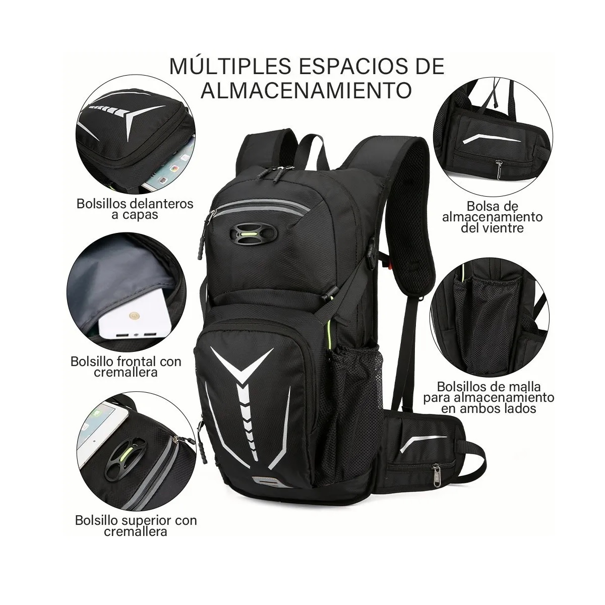 Mochila Hidratación Multifunción Flecha