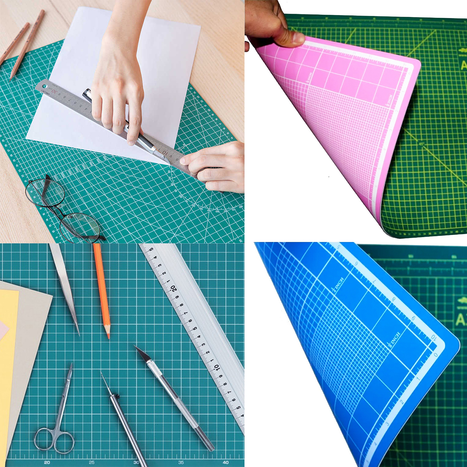 Tapete Para Corte 30x22 CM Doble Vista A4 Base de corte tabla de corte TCA4-SUR