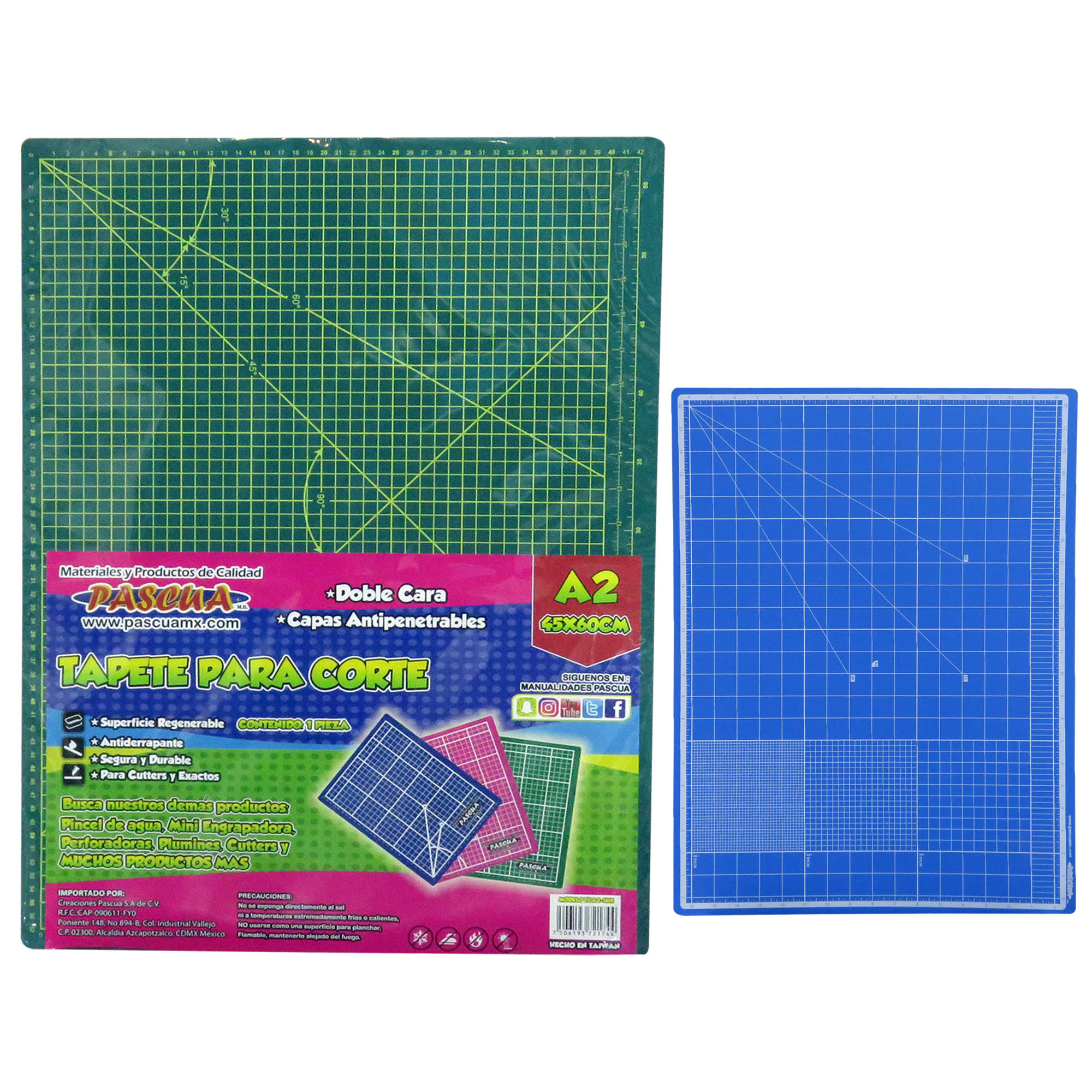 Tapete Para Corte 60 X 45 Doble Vista A2 Base de corte tabla de corte TCA2-SUR