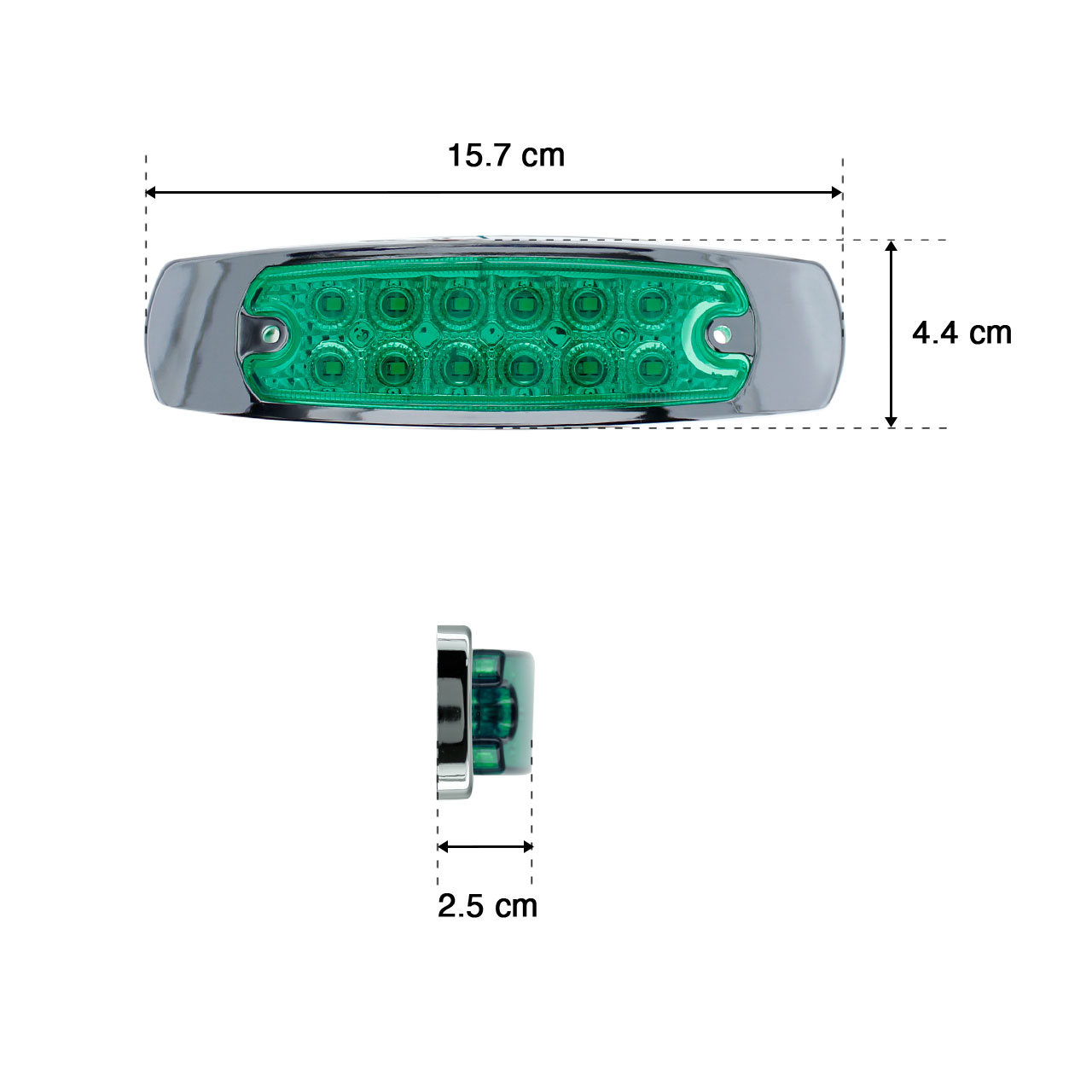 Plafon 12 Led Tipo Peter Laterales Remolque Caja Trailer