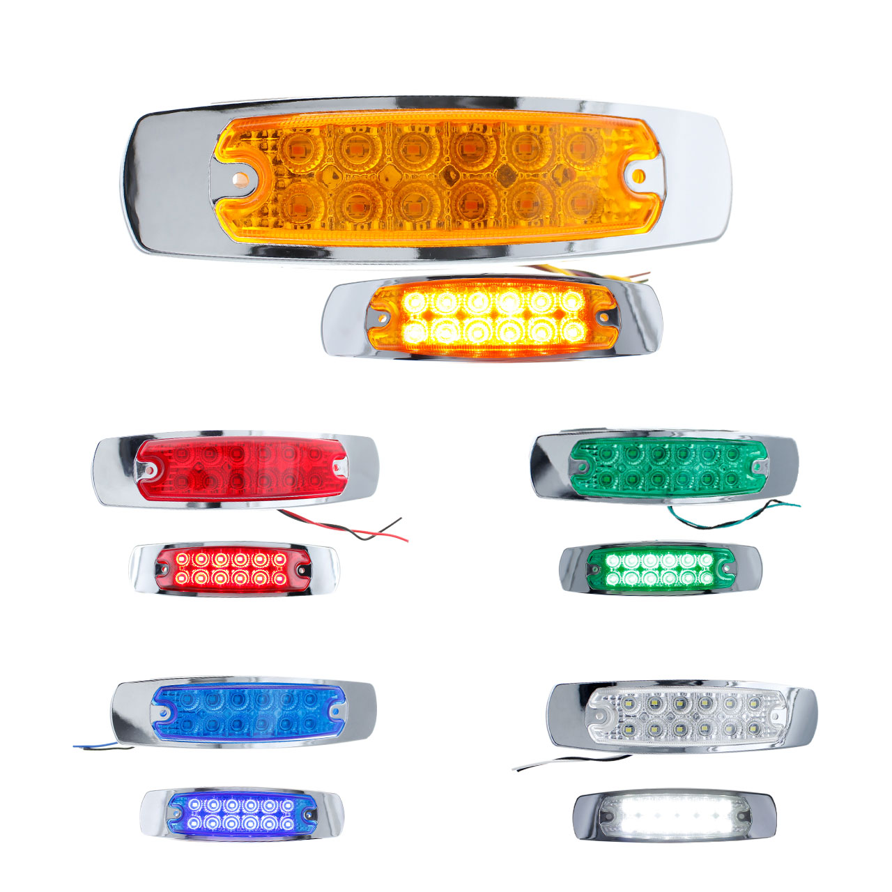 Plafon 12 Led Tipo Peter Laterales Remolque Caja Trailer