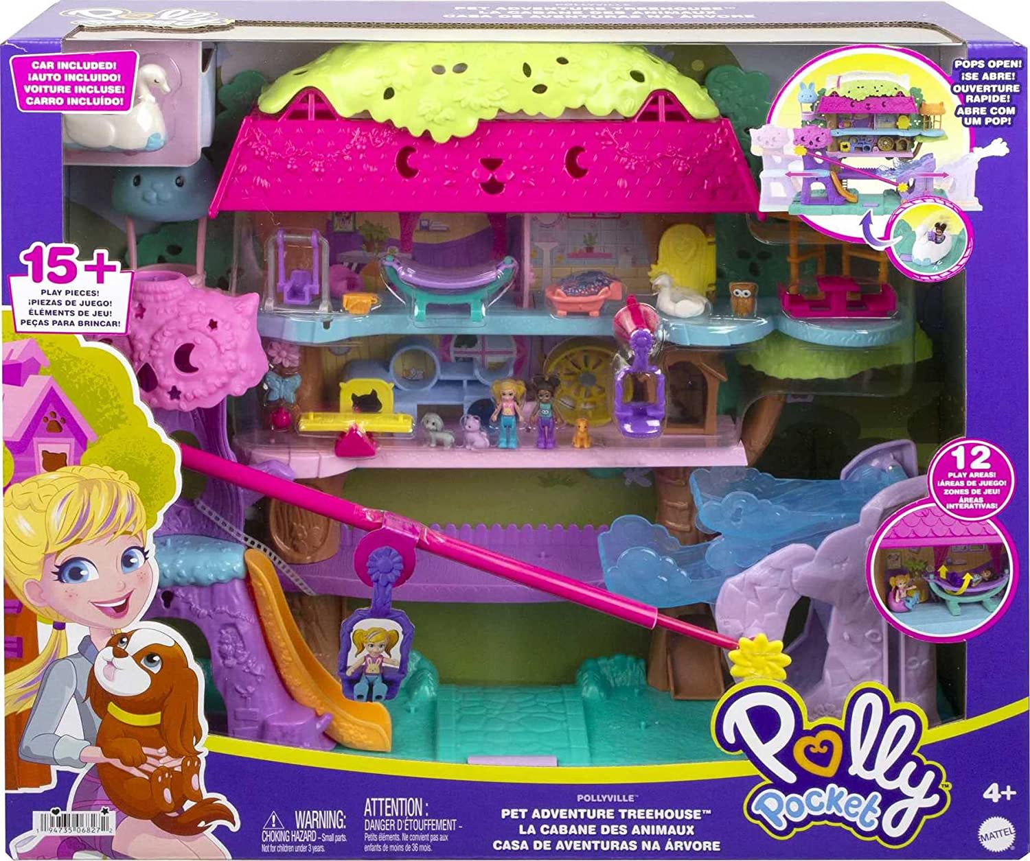 Polly Pocket Pollyville Casa del Aventuras del Árbol