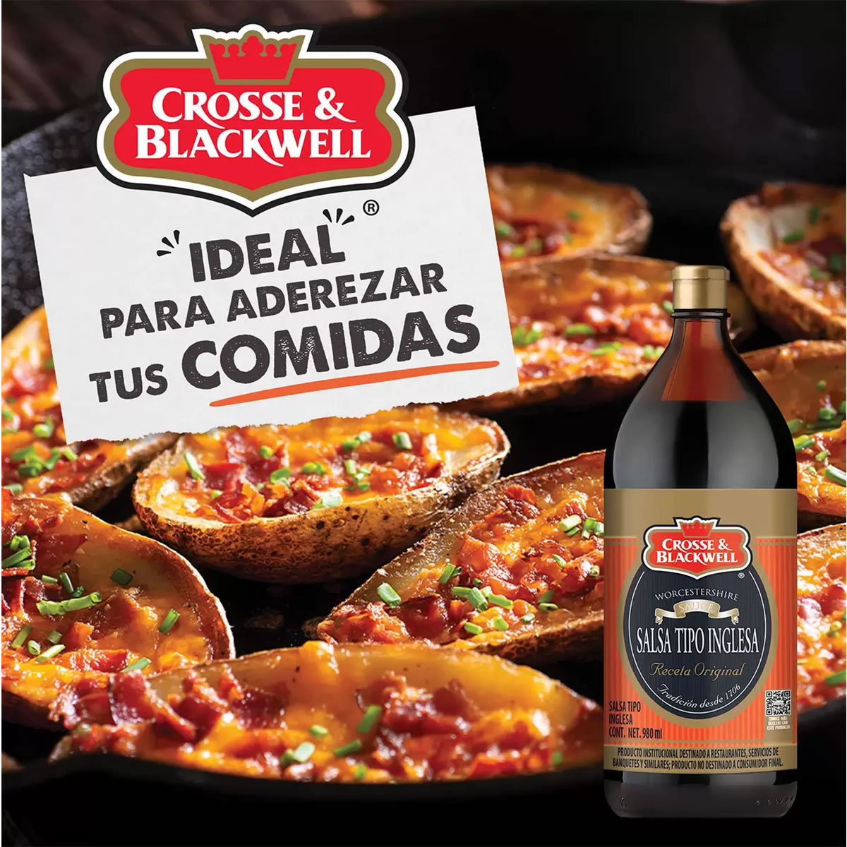 Salsa Tipo Inglesa 980 ml Crosse & Blackwell 511377 CST